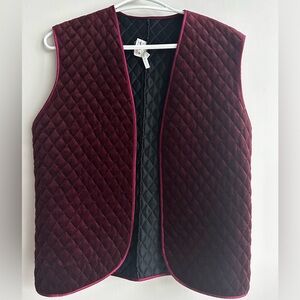 Vintage velvet vest